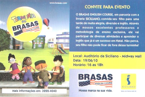 Imagem da notícia TURMINHA DO BRASAS  ENGLISH COURSE REALIZA TARDE DE ATIVIDADES NESTE SÁBADO